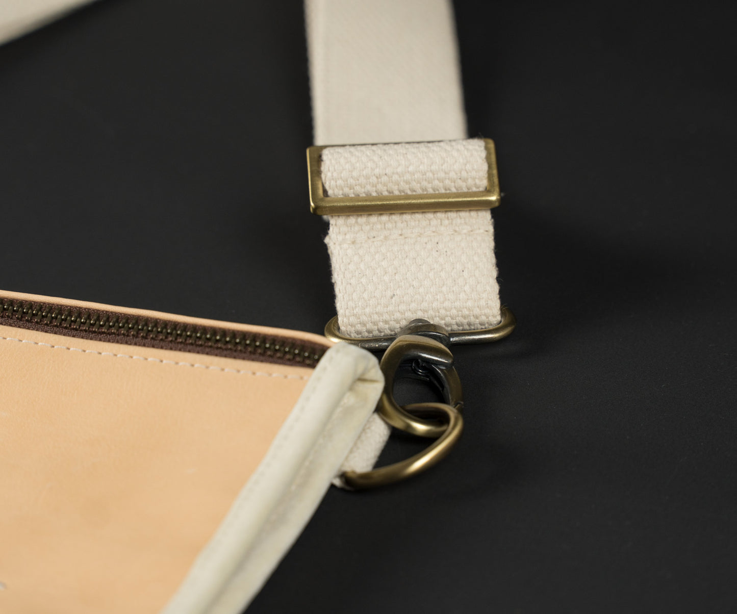 Cross Body Bag Leather Natural