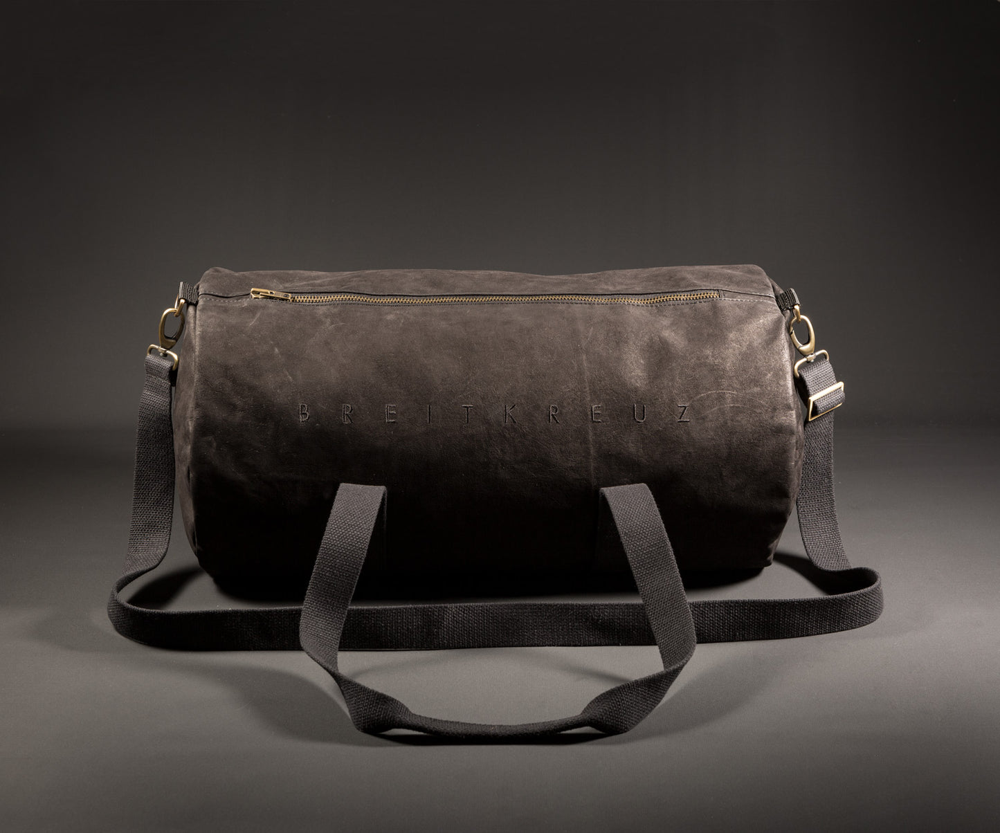 Duffle Bag Leather Black