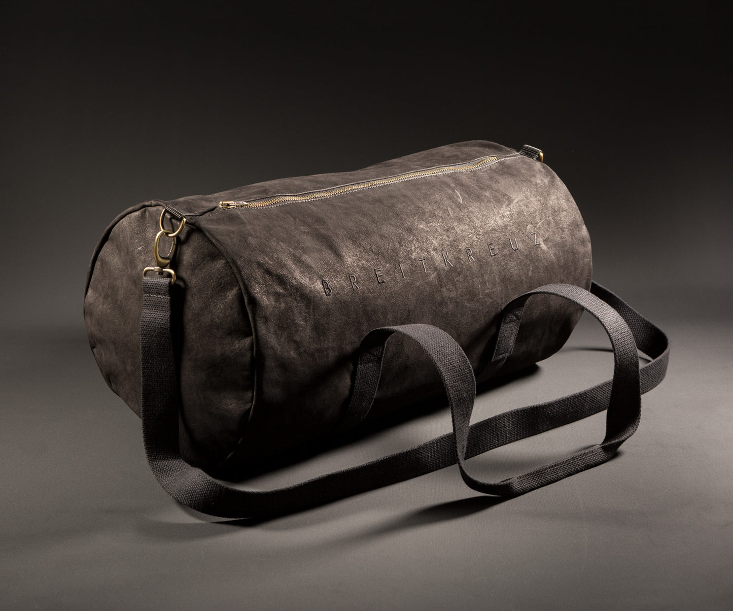 Duffle Bag Leather Black