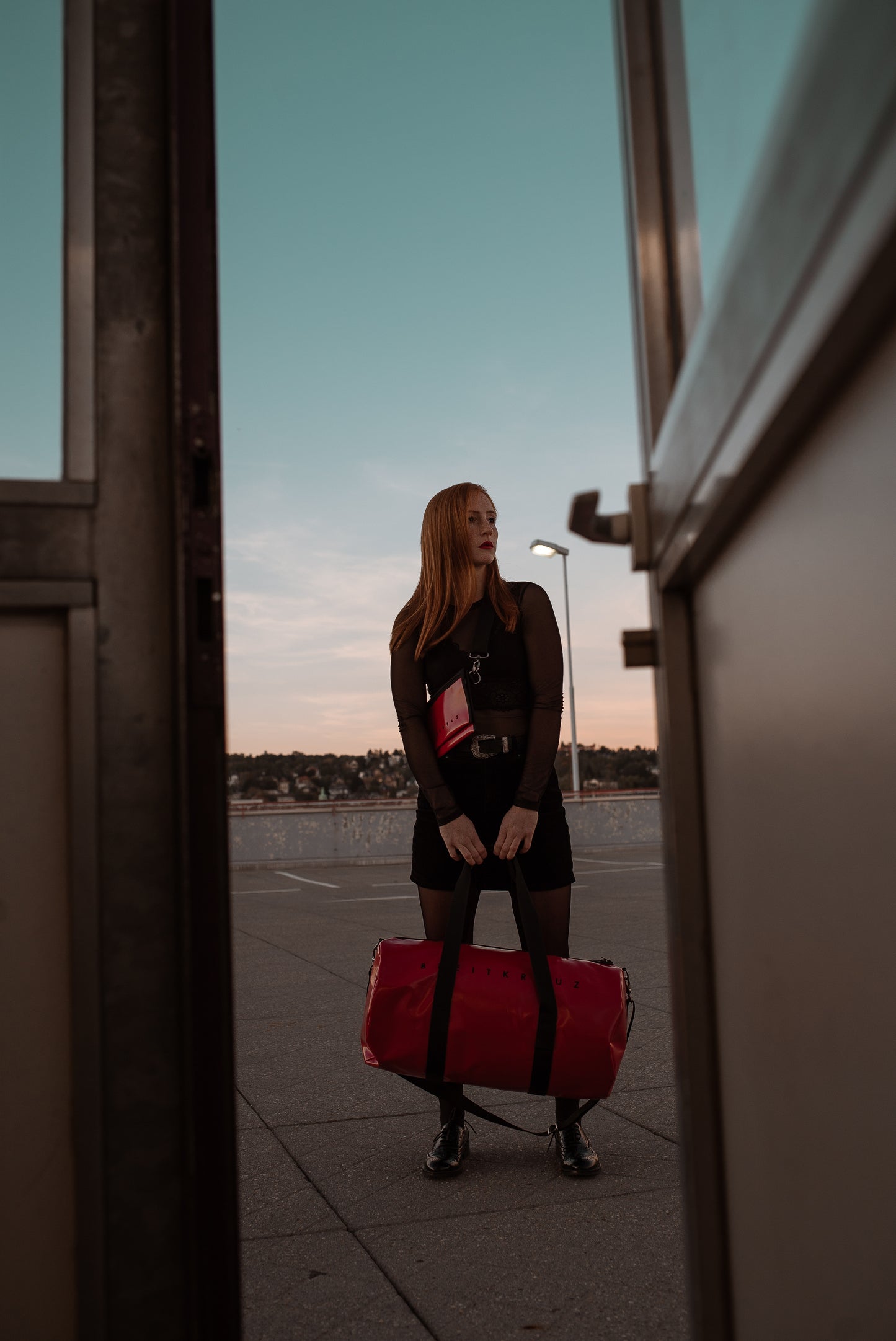 Cross Body Bag Tarp Red