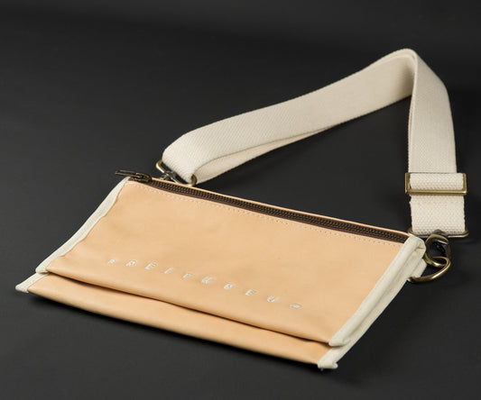 Cross Body Bag Leather Natural